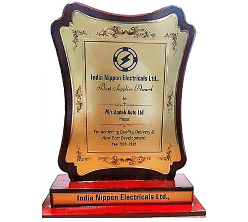 INEL - 'Best Supplier Award'